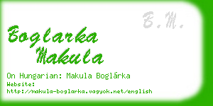 boglarka makula business card